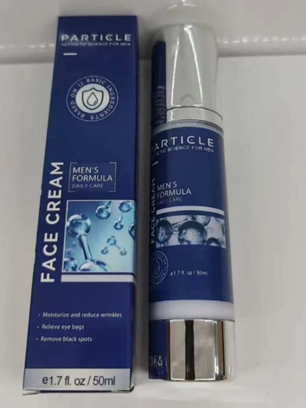 Particle Face Cream Men 6 in 1 Anti-Aging Cream Fights Eye Bags Dark Spots